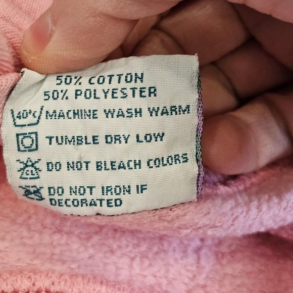 Vintage 80s Pink Crewneck Grannycore Sweatshirt Hummingbirds‎ Flowers M/L USA - Picture 9 of 10